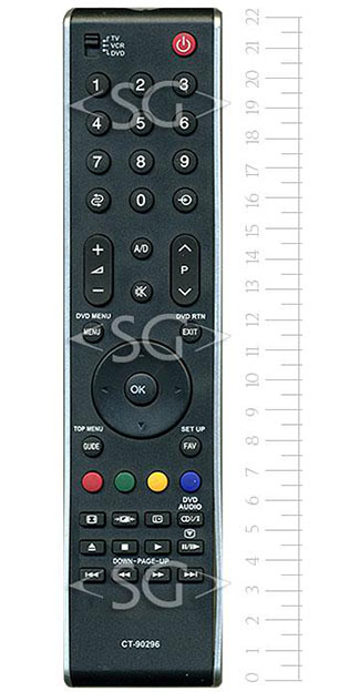 Пульт дистанционного управления для TOSHIBA CT-90296 (CT-90287, CT-90288, CT-90274)